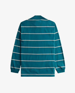 T003 L/S STRIPE T-SHIRT / TEAL