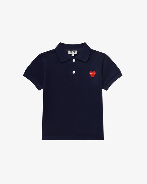 KIDS T505 RED HEART  POLO SHIRT / NAVY