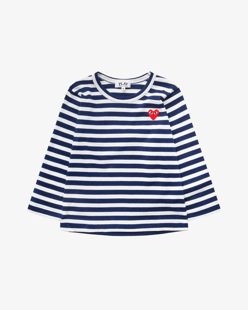 KIDS T509 L/S STRIPED T-SHIRT / NAVY