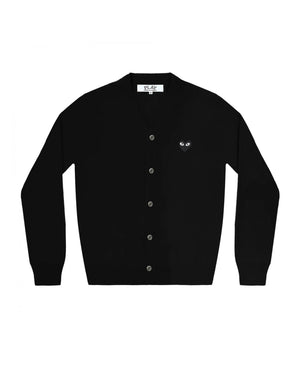 N024 UNISEX BLACK HEART CARDIGAN / BLACK