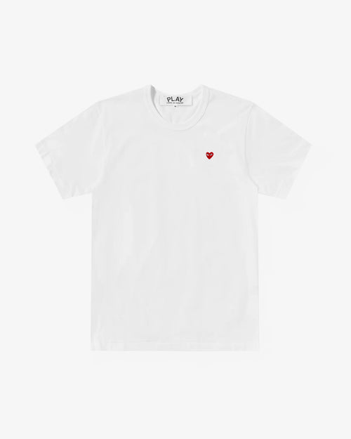 T304 UNISEX MINI RED HEART T-SHIRT / WHITE