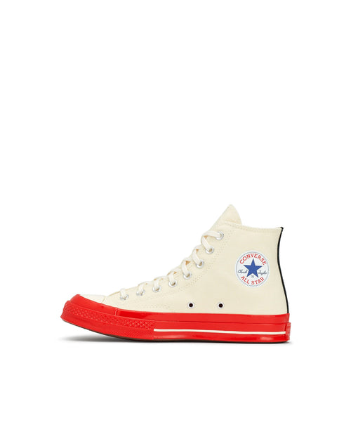 CHUCK TAYLOR HIGH RED SOLE / WHITE