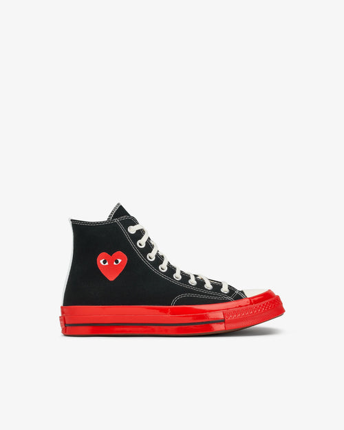CHUCK TAYLOR HIGH RED SOLE / BLACK