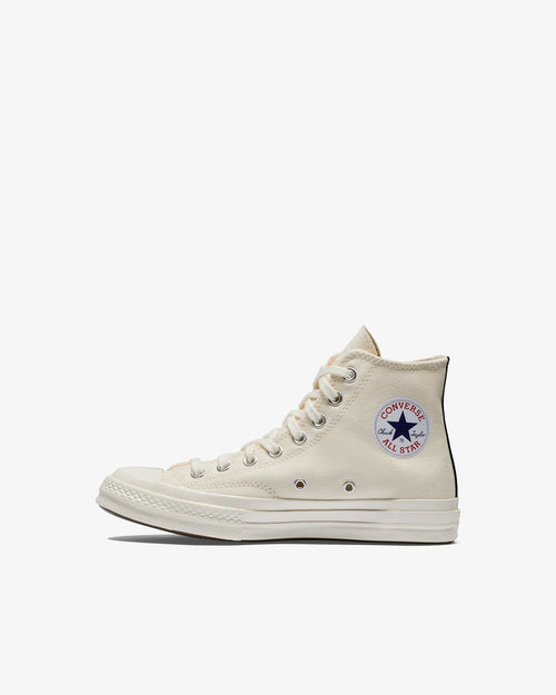 CHUCK TAYLOR HIGH SMALL RED HEART / BEIGE