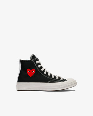 CHUCK TAYLOR HIGH SMALL RED HEART / BLACK