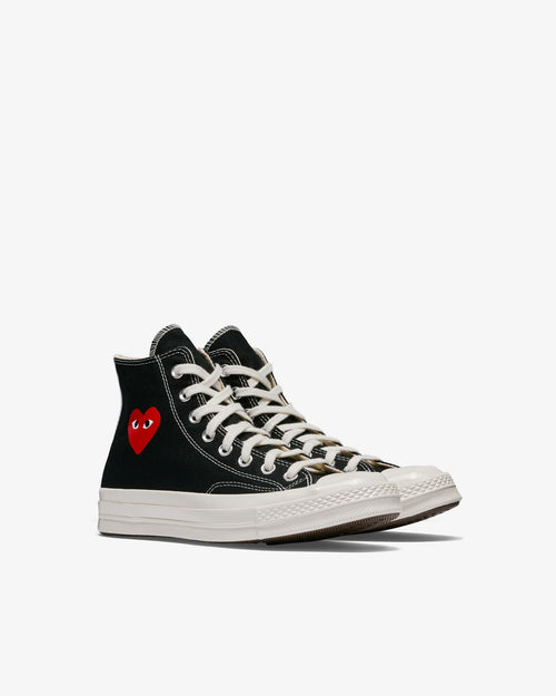 CHUCK TAYLOR HIGH SMALL RED HEART / BLACK