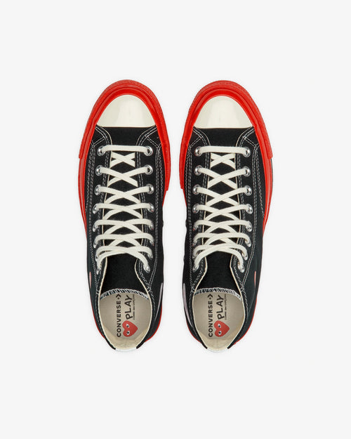 CHUCK TAYLOR LOW RED SOLE / BLACK