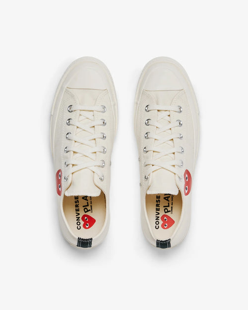 CHUCK TAYLOR LOW SMALL RED HEART / BEIGE