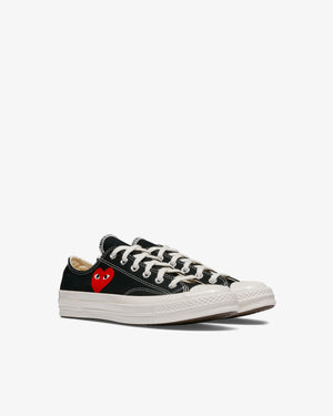 CHUCK TAYLOR LOW SMALL RED HEART / BLACK