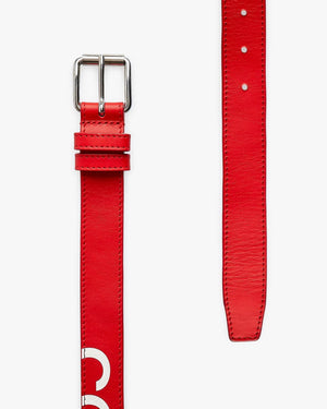 SA0911HL HUGE LOGO BELT  / RED