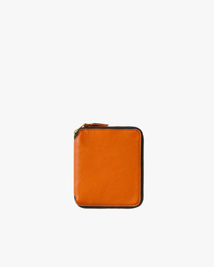 SA2100WW WASHED FULL ZIP WALLET LARGE / BURNT ORANGE