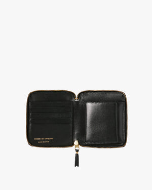 SA210E EMBOSSED FULL ZIP WALLET LARGE / BLACK