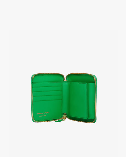 SA210E EMBOSSED FULL ZIP WALLET LARGE / GREEN