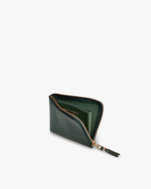 SA3100 CLASSIC ZIP AROUND WALLET / BOTTLE GREEN