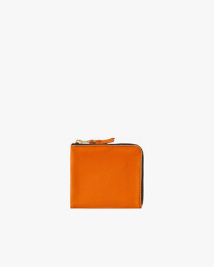 SA3100WW WASHED ZIP AROUND WALLET / BURNT ORANGE