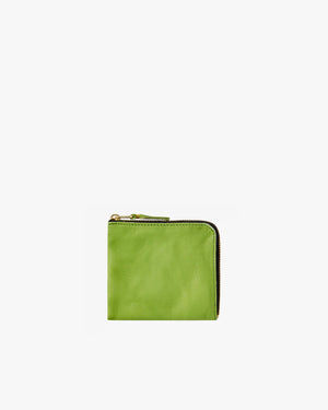 SA3100WW WASHED ZIP AROUND WALLET / GREEN