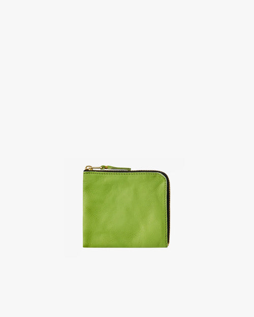 SA3100WW WASHED ZIP AROUND WALLET / GREEN