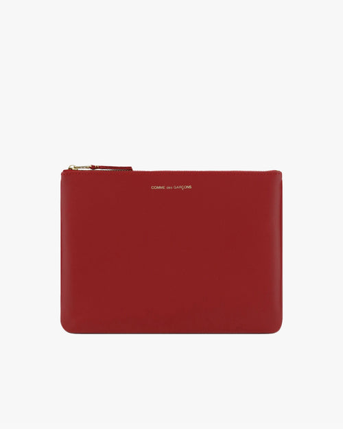 SA5100 CLASSIC LARGE ZIP POUCH / RED