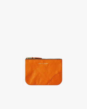 SA8100WW WASHED ZIP POUCH / BURNT ORANGE