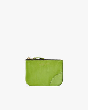 SA8100WW WASHED ZIP POUCH / GREEN