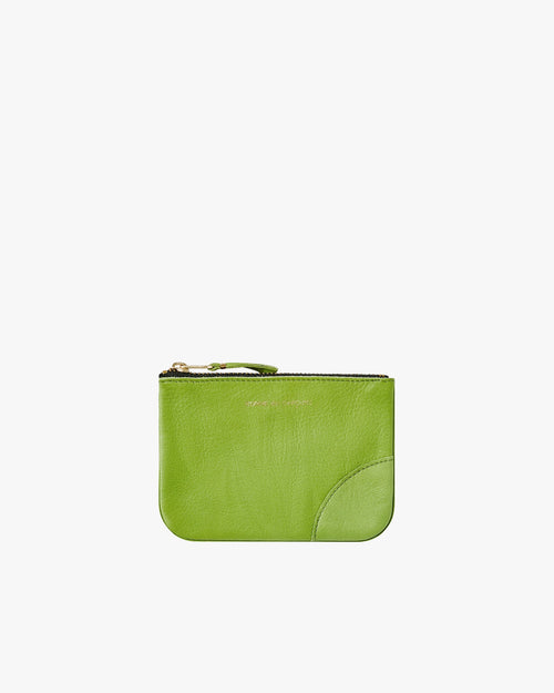 SA8100WW WASHED ZIP POUCH / GREEN