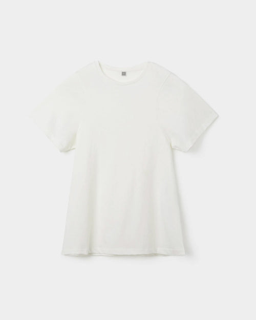 CURVED SEAM TEE / OFF WHITE