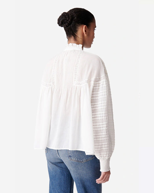 DAHLIA BLOUSE / BLANC