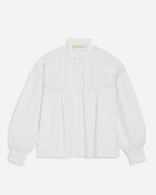 DAHLIA BLOUSE / BLANC