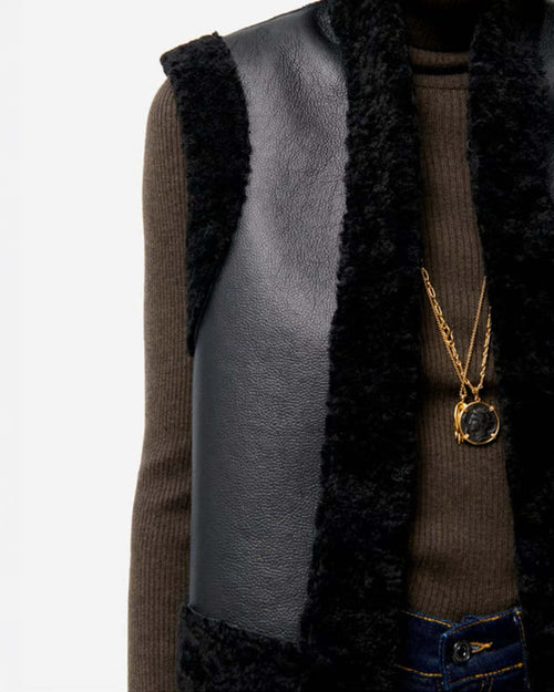 DAMAN SLEEVELESS VEST / NOIR