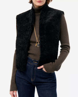 DAMAN SLEEVELESS VEST / NOIR