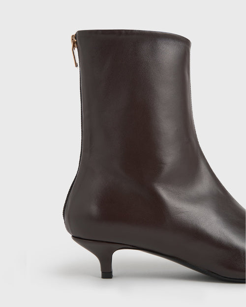 DAY NAPPA ANKLE BOOTS / BROWN