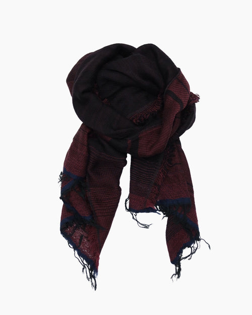 MIDDLE SHAW / DEEP BURGUNDY