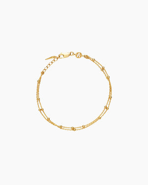 DOUBLE CHAIN BRACELET / GOLD