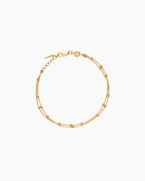 DOUBLE CHAIN BRACELET / GOLD