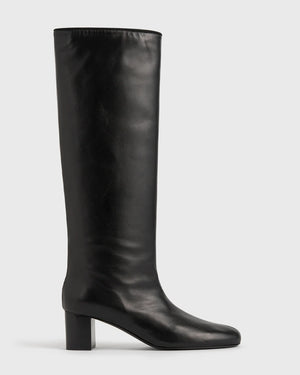 DOWNTOWN NAPPA KNEE-HIGH BOOTS / BLACK