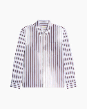 COTTON ZIP SHIRT / WHITE