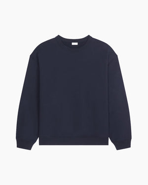 OVERSIZED COTTON SWEATSHIRT / NAVY