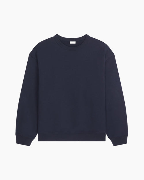 OVERSIZED COTTON SWEATSHIRT / NAVY