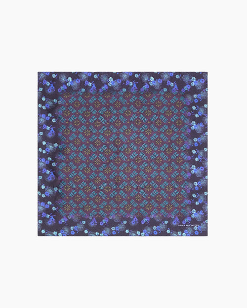 SILK POCKET SQUARE / BURGUNDY