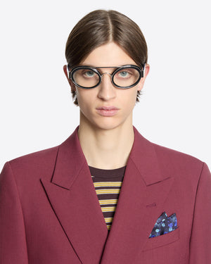 SILK POCKET SQUARE / BURGUNDY