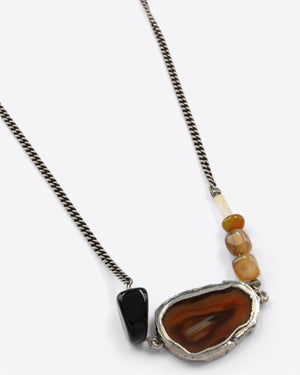 STONE NECKLACE / OLIVE