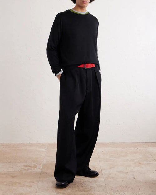 MERINO WOOL SWEATER 1700 / BLACK