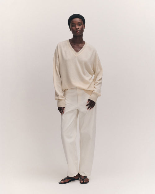 TAHRA V-NECK / CANVAS