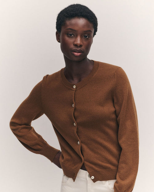 ENYA CARDIGAN / HAZELNUT