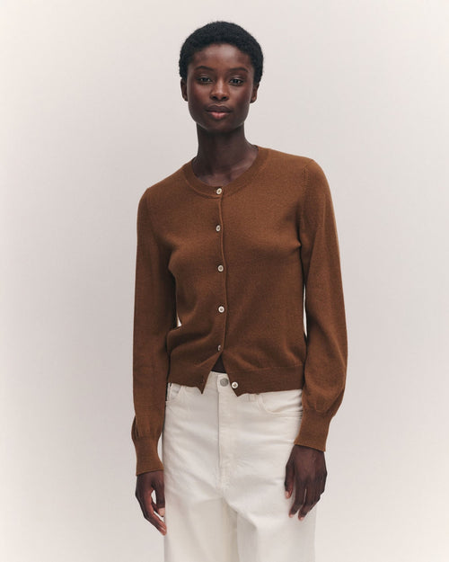 ENYA CARDIGAN / HAZELNUT