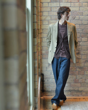 LOOSE COTTON BLAZER 1473 / SAND