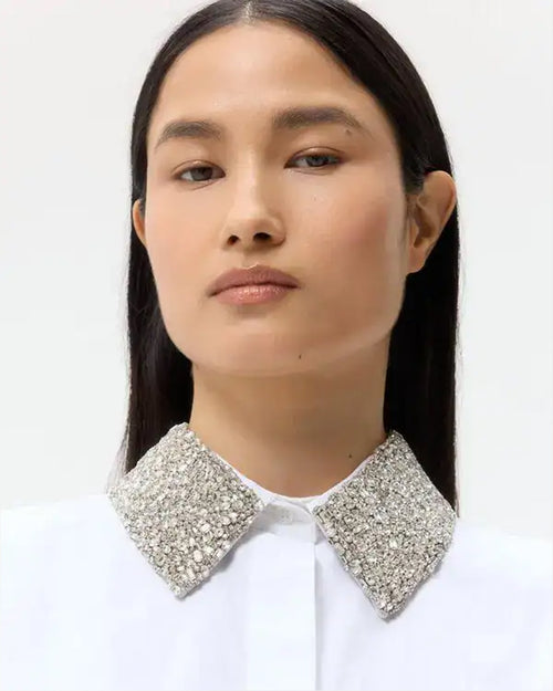 DUDE WITH CRYSTAL COLLAR / WHITE
