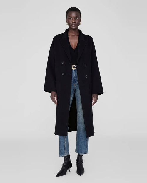 DYLAN COAT / BLACK CASHMERE BLEND