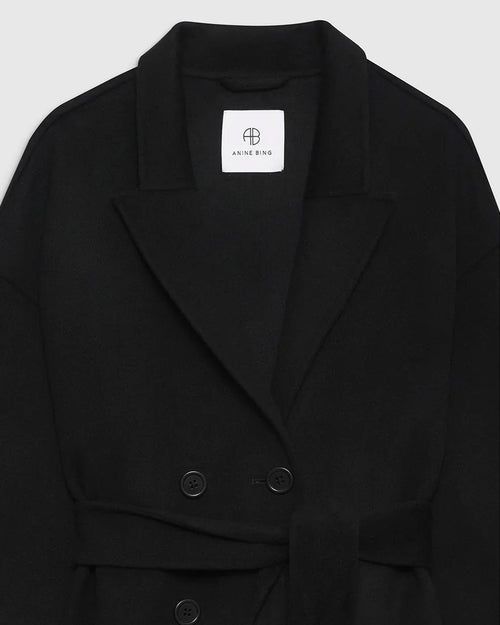 DYLAN COAT / BLACK CASHMERE BLEND