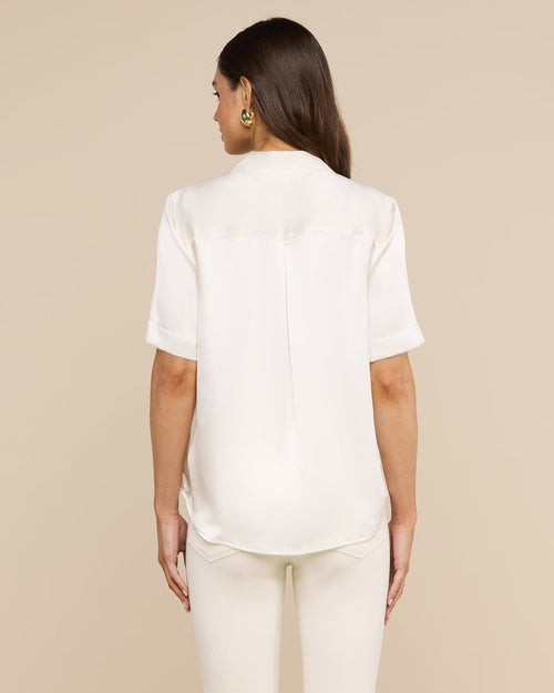 ELLAH SILK BLOUSE / IVORY